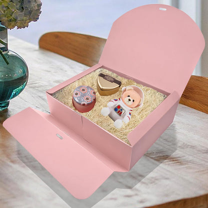 10 PCS Pink Gift Boxes with Lids, 10.6x7.8x3.1 Inch Proposal Boxes