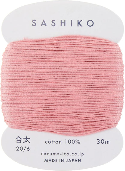 Sashiko Thread Medium Weight 30m Col. 211 -Greyish Pink- Japanese Embroidery & Quilting