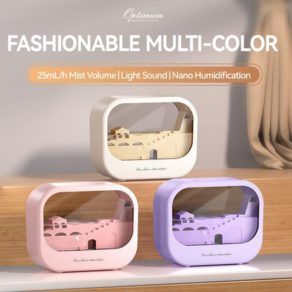 Essential Oil Diffuser, Cute Humidifier with 7 LED Light Colors, Waterless Auto Shut-Off & Timer Setting Cool Mist Humidifier Diffuser for Spa Home Yoga Office Bedroom(Pink)