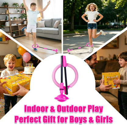 Skip Ball, Portable Foldable Colorful Flash Wheel Swing Ball