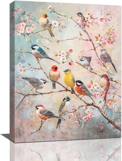 Bird Wall Art Bird Pictures Wall Decor Decorations 16"x12"