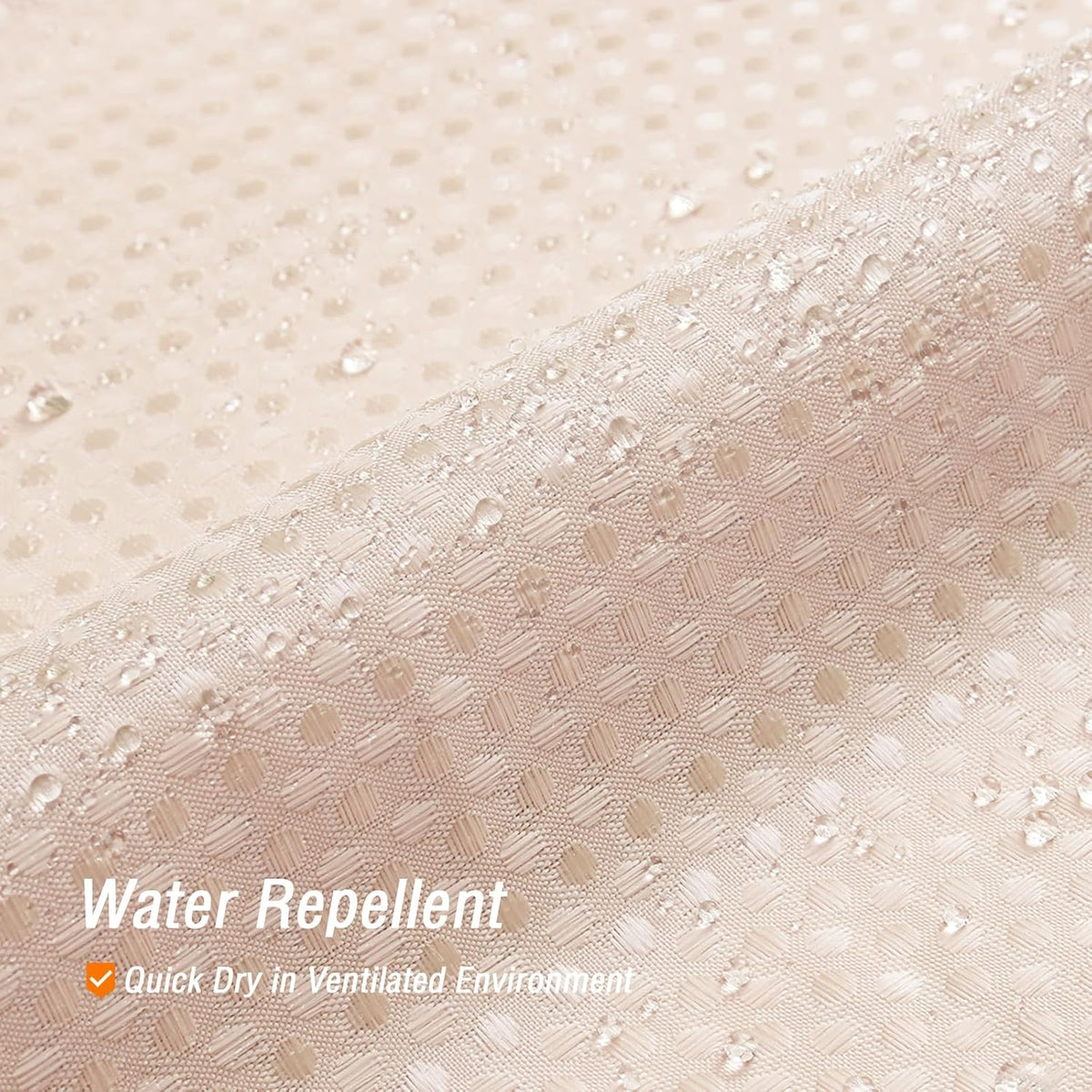 Blush Pink Cloth-Textured Shower Curtain, Hotel Style, 72 X 72