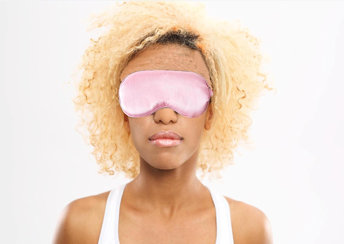 Sleep Eye Mask Soft and Comfortable Fabric Eye Shade Cover for Travel Nap