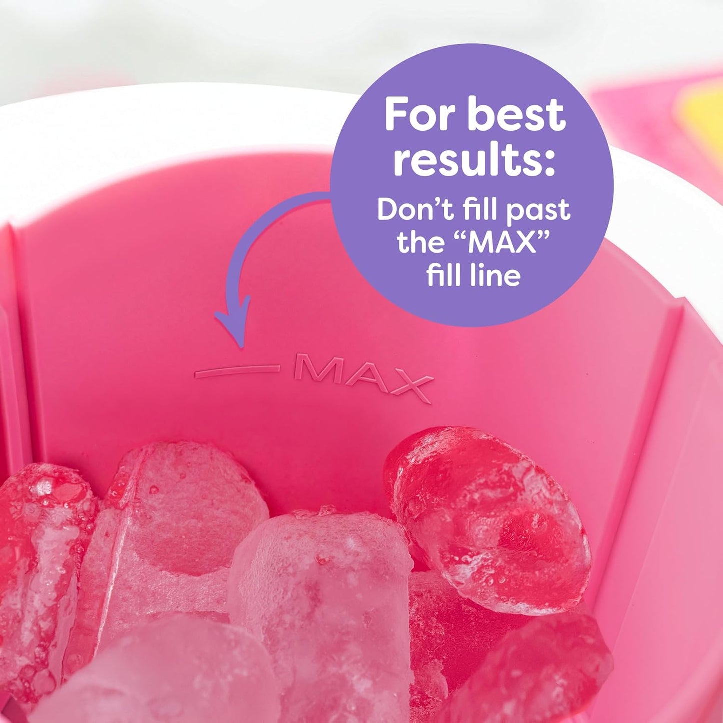 Shave Ice and Snow Cone Machine, Multi-Use Ice Shaver for Frozen Treats, Slushies, Snow Cones, and More – Reusable Cup and Ice Mold, Stainless Steel Blades – Pink
