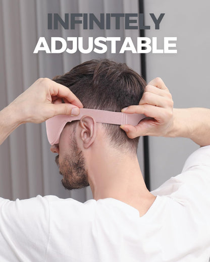 Luxury Sleep Mask, 3D Spacious for Long Lashes Blocking Light