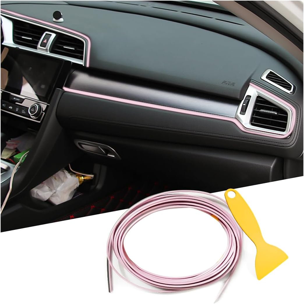33FT PVC Car Interior Moulding Trim, Pink