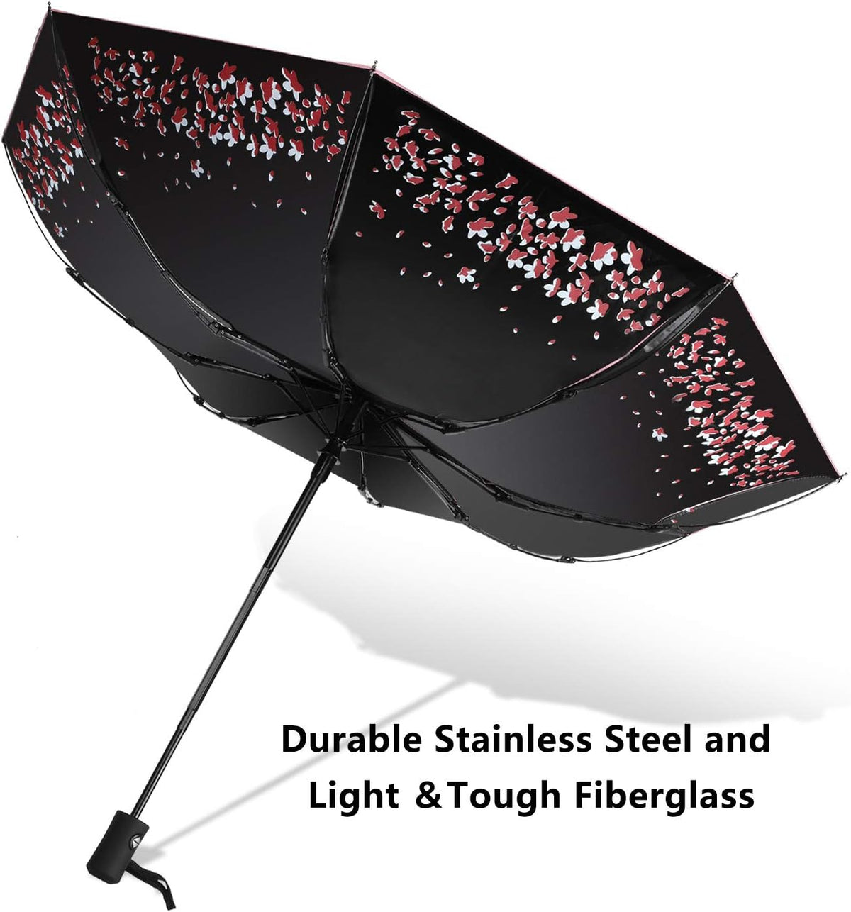 Sun Umbrella-Auto Open Close Folding Rain Umbrella,Waterproof Travel Women Parasol Automatic Umbrellas