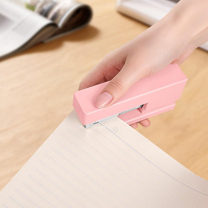 1 Desktop Stapler & 1 Tape Dispenser,Pink Stapler