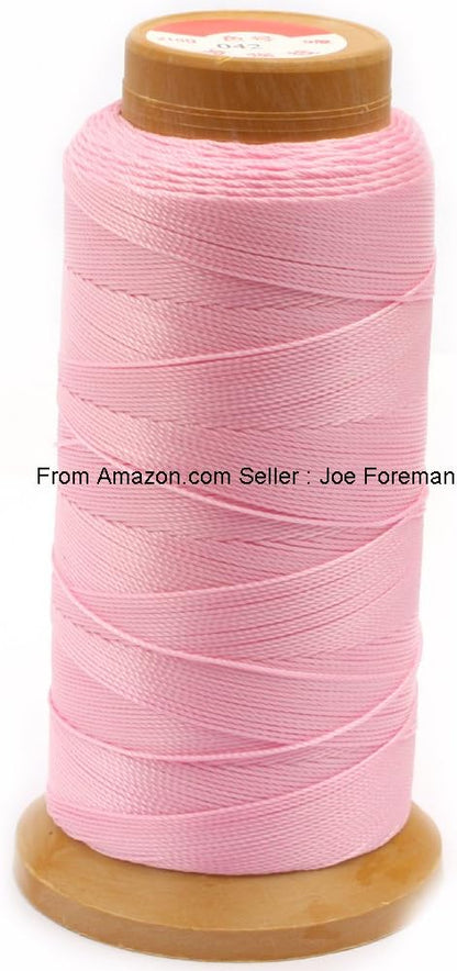 18 Assorted Color 210D Polyester Sewing Thread Spool Set 12 PLY Light Pink