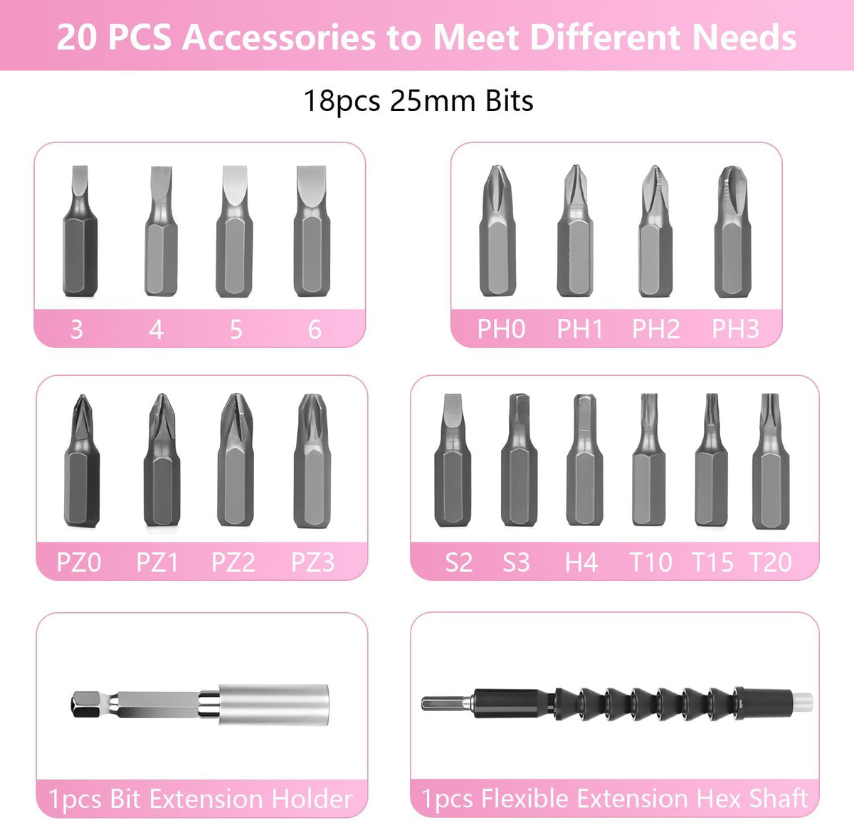 3.6V Electric Screwdriver Rechargeable, Cordless Screwdriver