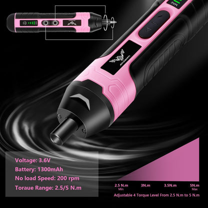 3.6V Electric Screwdriver Rechargeable, Cordless Screwdriver