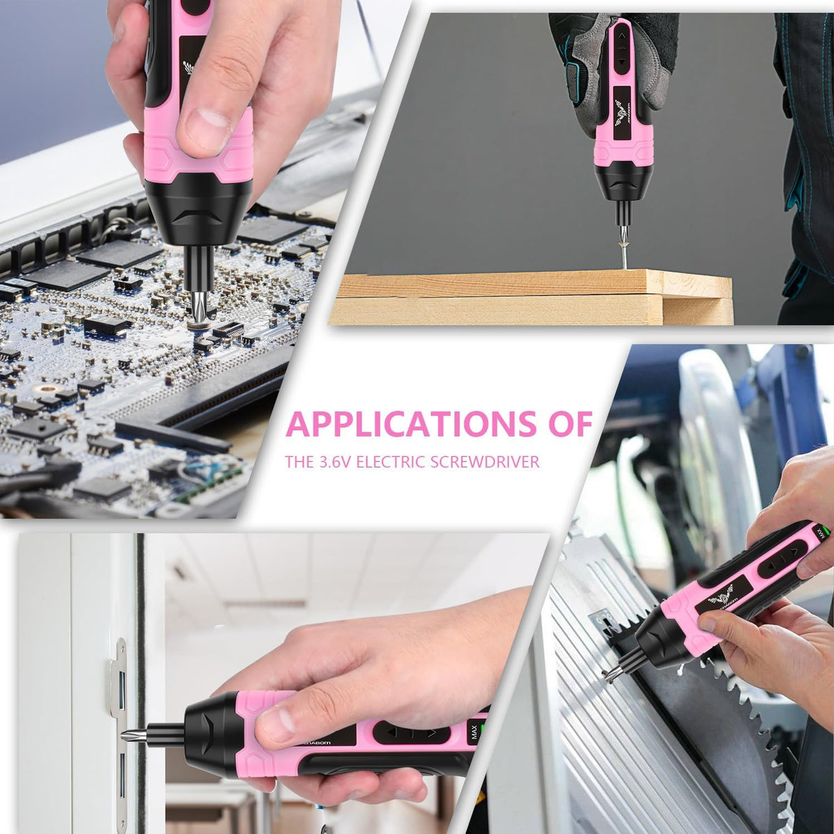3.6V Electric Screwdriver Rechargeable, Cordless Screwdriver