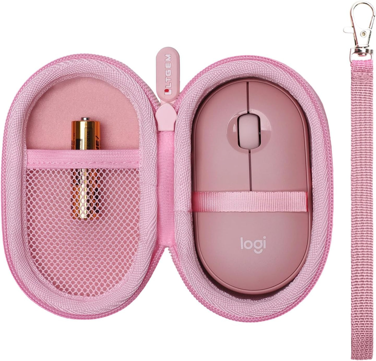 Case for Logitech Pebble Mouse 2 M350s/M350 Wireless Mouse, Pink