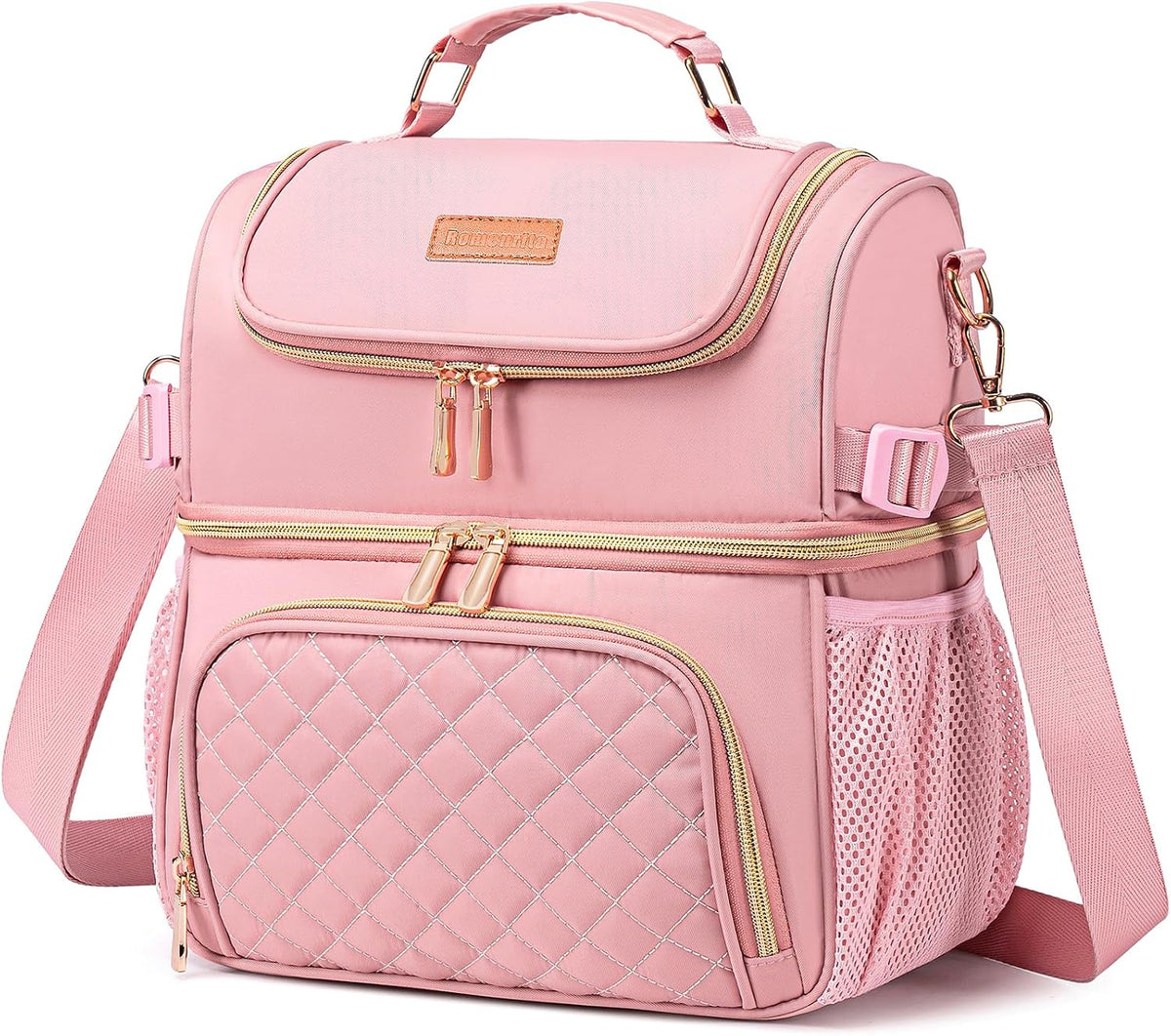 Lunch Bags for Women,Dual Compartment Lunch Box Lunch Tote Bag