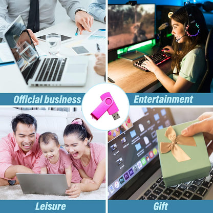 256MB USB Flash Drives Thumb Drive U Disk PenDrive Memory Sticks for Pupil Student Presents Gifts (Pink)