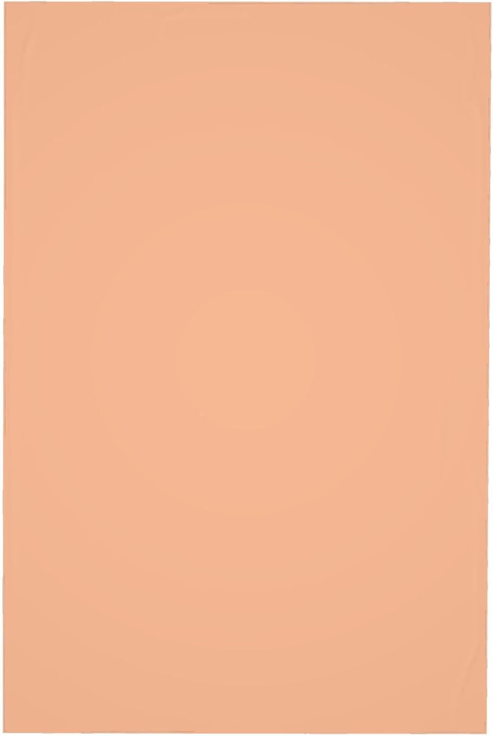 Rectangle Tablecloth, Peach Solid Color Oblong Table Cover Washable Table Cloth for Kitchen Dinning Party Tabletop, 60" x 90"