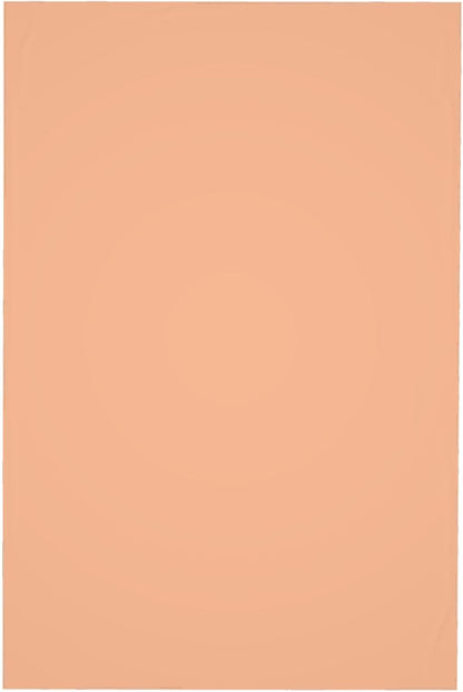 Rectangle Tablecloth, Peach Solid Color Oblong Table Cover Washable Table Cloth for Kitchen Dinning Party Tabletop, 60" x 90"