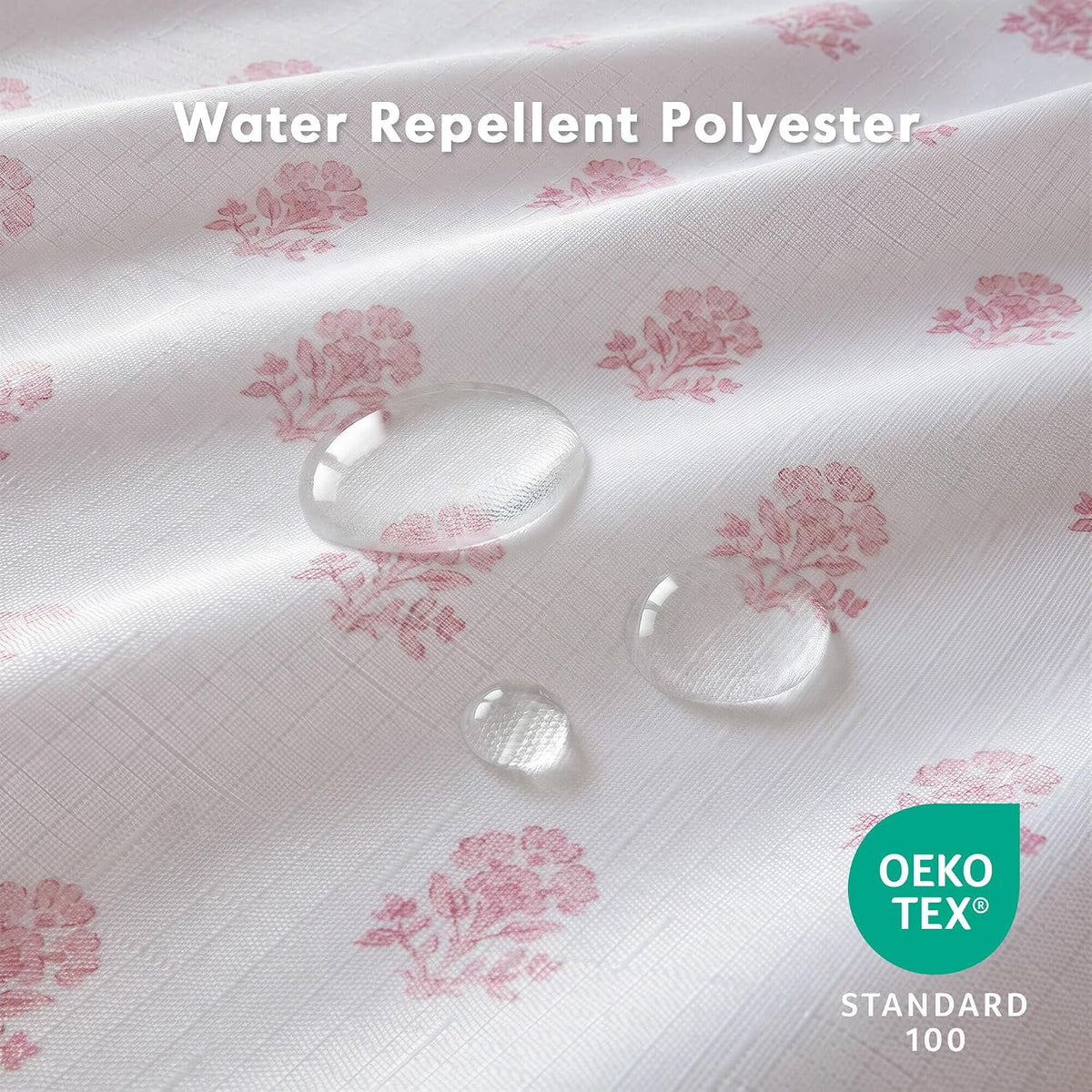 Intelligent Design Savanna Shower Curtain for Bathroom, 72 x 72, Pink