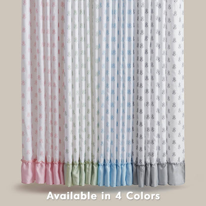 Intelligent Design Savanna Shower Curtain for Bathroom, 72 x 72, Pink