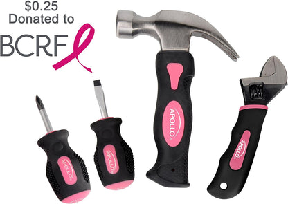 4 Piece Stubby Tool Set, Pink DT0240P