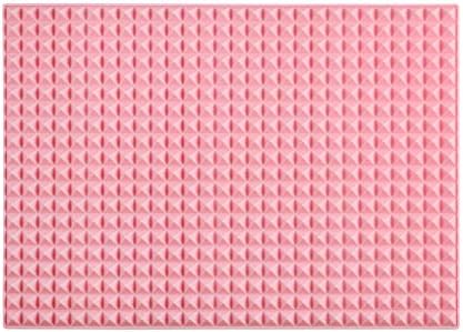 Silicone Dish and Cup Drying Mat - Extra Large Trivet for Hot Dishes, Large Size Hot Pots and Pads Coming Directly Out from the Stove or Oven,Drain Board,16" x 11.5", Pink