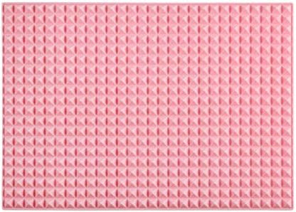 Silicone Dish and Cup Drying Mat - Extra Large Trivet for Hot Dishes, Large Size Hot Pots and Pads Coming Directly Out from the Stove or Oven,Drain Board,16" x 11.5", Pink
