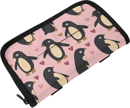 Hanging tissue holder for car visor Penguin Peach Valentines Gold napkin holder sun visor with Adjustable straps & zipper Reusable auto accessories for Autos
