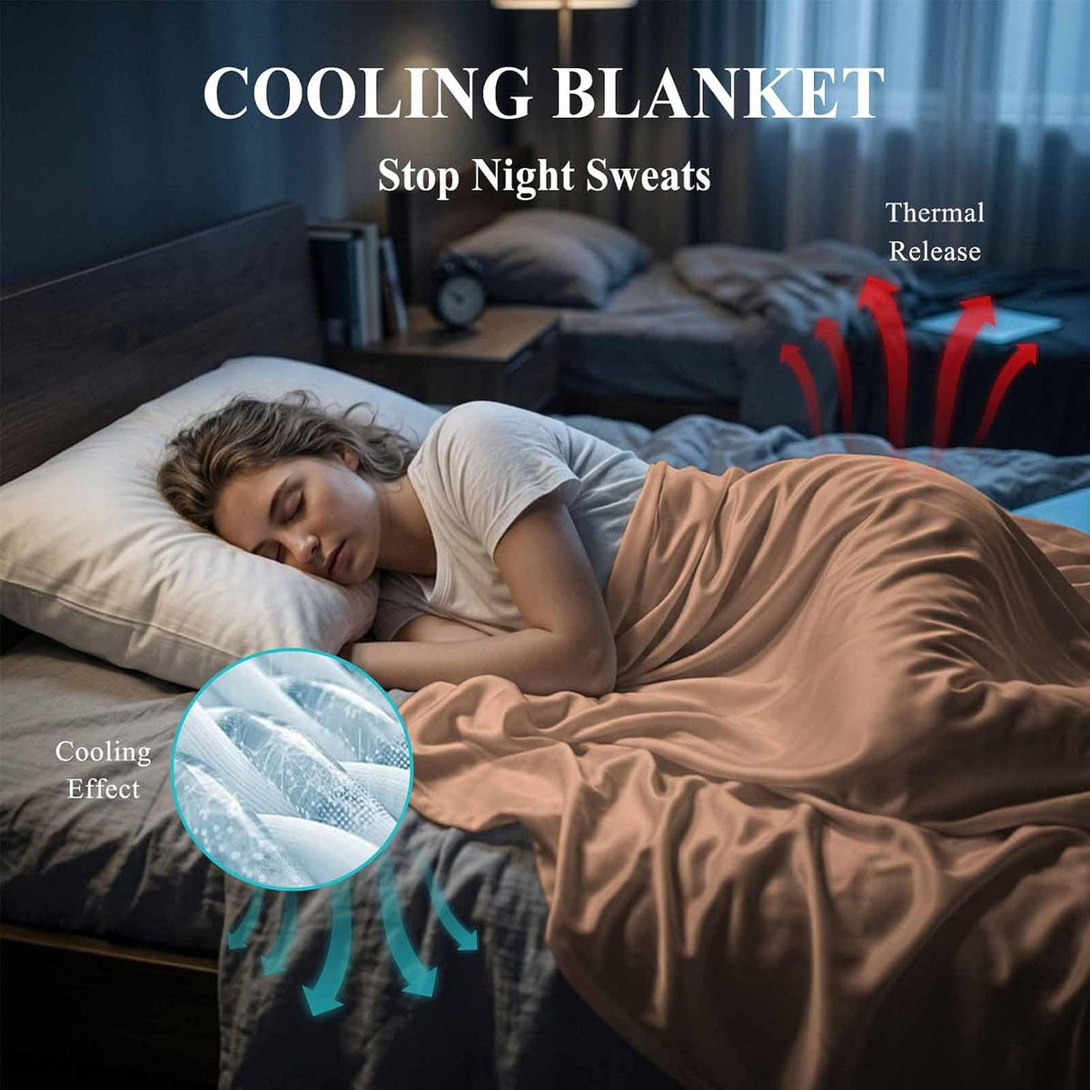 30"x40" Throw Cooling Blanket Peach Fuzz Pink Ice Silk Lightweight Breathable Soft Summer Blanket for Hot Sleepers Couch Bed Sofa Camping Solid Color
