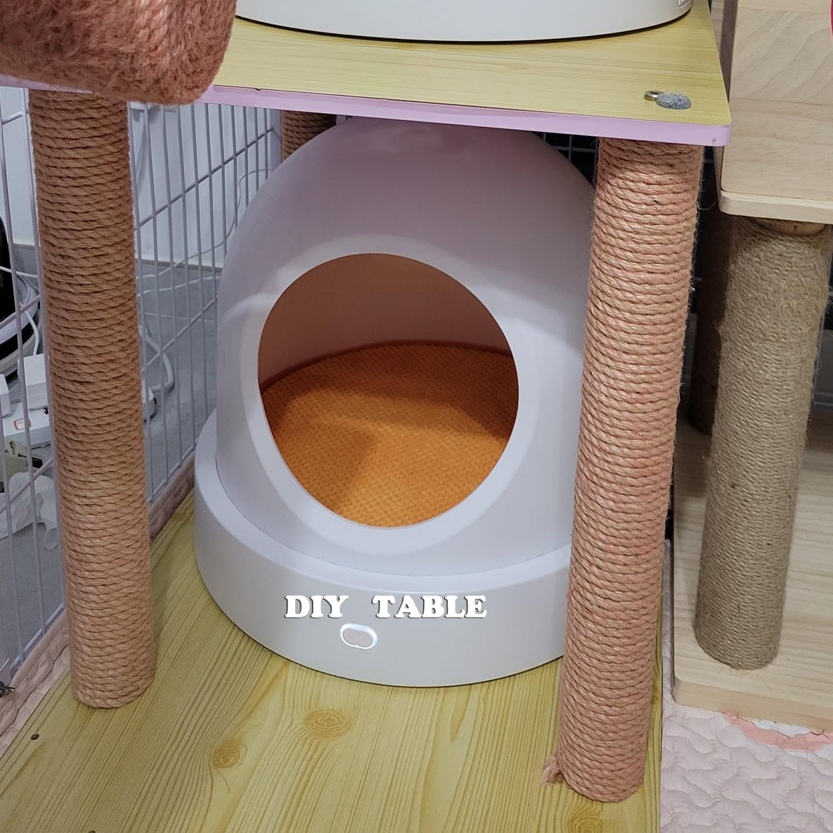 2Pcs M10 Cat Tree Replacement Posts - 10mm Bolt Sisal Cat Scratching Post Replacement Pole DIY M10 Bolt Sturdy PVC Tubes 3.34 * 15" (Pink)