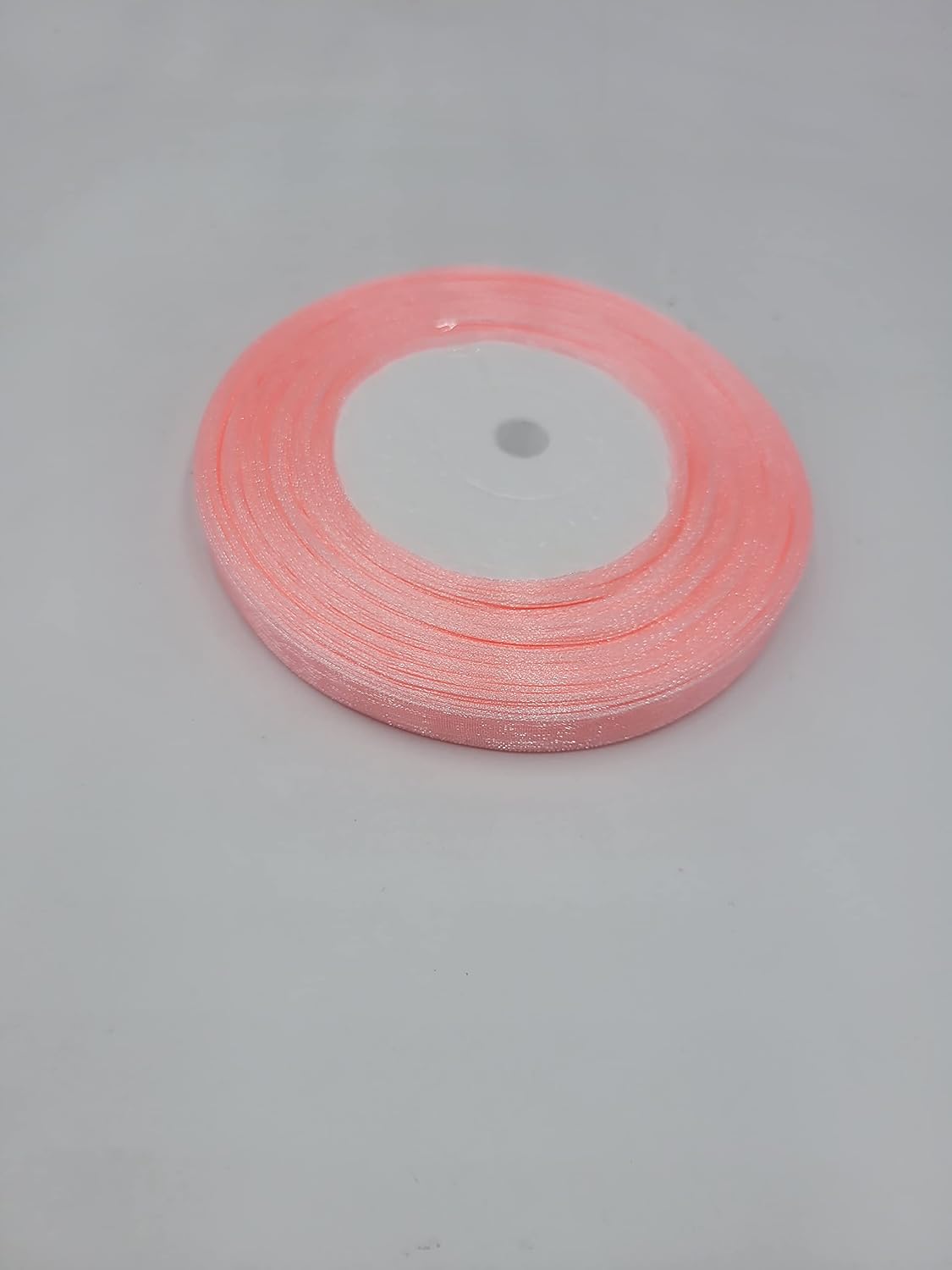 3/8 Inch Peach Sheer Organza Ribbon for Gift Bouquet Wrapping 50Yd