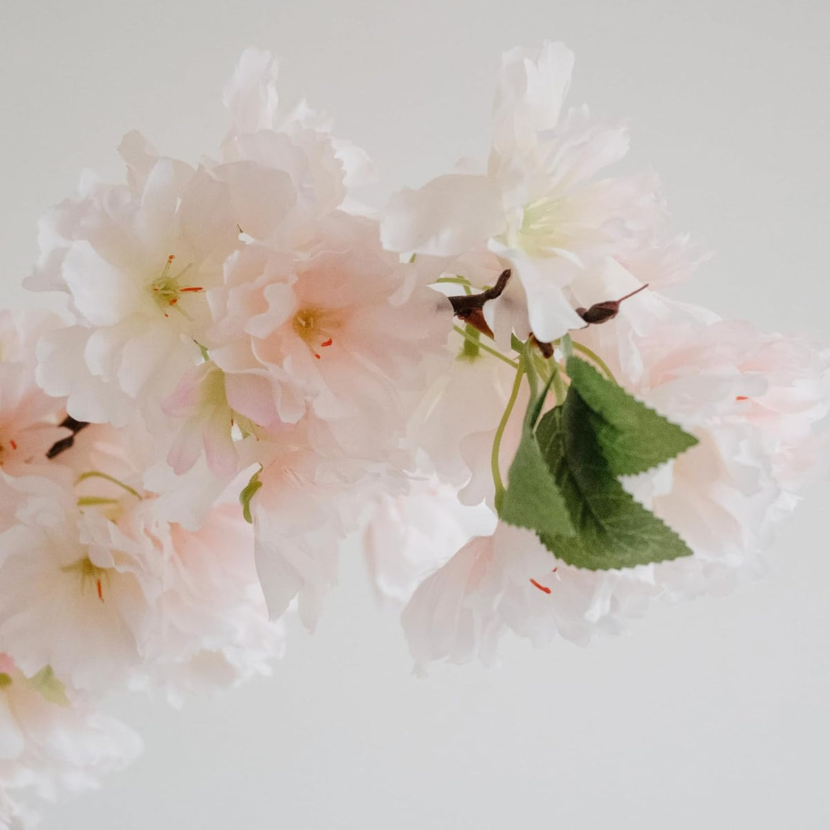KBREE 47.2 inches Cherry Blossom Branches, 3 Pieces Artificial Flower Branches, Extra Long Pink Flower Stems for Vase, Cherry Blossom Decor for Home Weding Party or Office (Pale Pink)