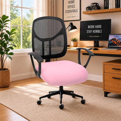 DEC Stretchable Desk Office Chair Seat Cushion Covers - Universal Spandex Computer Chair Slipcover - Anti-Scratch Dogs, Cats, Pets Removable Washable Cushion Protectors