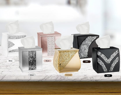 Sinatra Modern Bath Tissue Box Modern Classic Contemporary Decorative Beautiful Designs Bathroom Decor for Home Luxury Bath, Blush