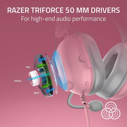 BlackShark V2 X Wired Xbox Gaming Headset, Pink