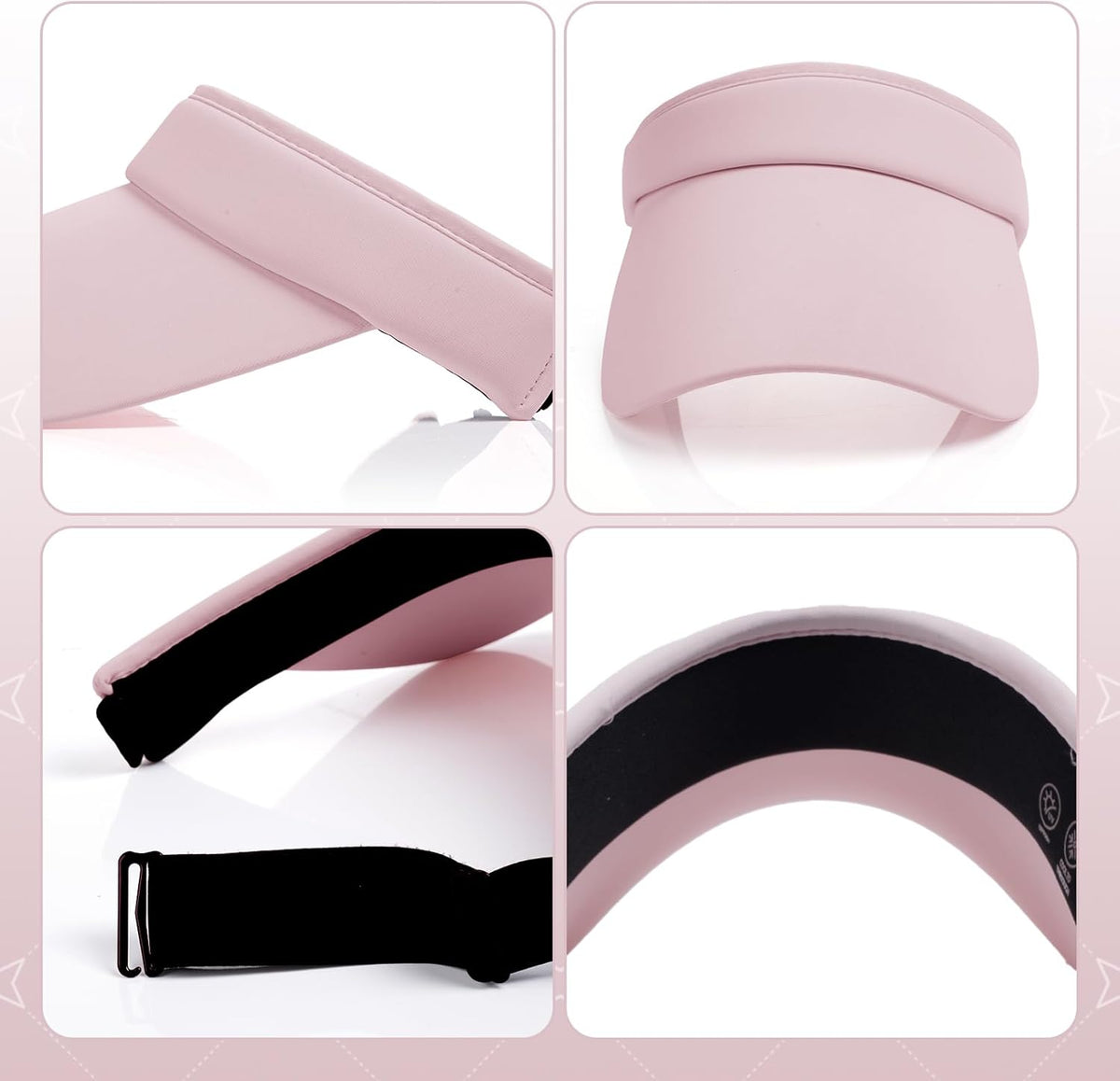 Sun Visor Hat Sport Wear Athletic Visor Adjustable Lightweight Wide Brim Cap Beach Hat for Women and Men Golf Tennis