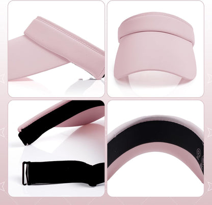 Sun Visor Hat Sport Wear Athletic Visor Adjustable Lightweight Wide Brim Cap Beach Hat for Women and Men Golf Tennis