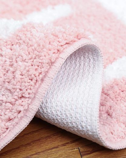 Sweet Cheeks Bath Mat for Tub, Cute Pink Bath Mats Non Slip, Blush Pink Bathroom Decor, Anti Slip Microfiber Bath Rugs, Funny Bath Rugs, 24"x16"
