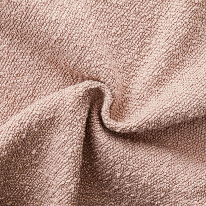 Decorative Textured Boucle Throw Pillow Covers 18x18 Light Pink