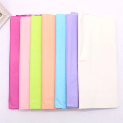 10sheets/pack Clothing Flower Packaging Paper Wine Florist Supplies Wrapping Tissue Craft Single Color Bouquet Gift DIY Handmade(Pink peach)