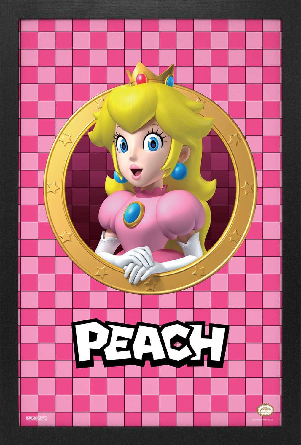 Super Mario- 3D Port- Princess Peach - 11 x 17 Framed Poster Wall Art Print