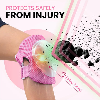 6pcs Complete Set 3-12 Years- Knee Pads Elbow Pads and Wrist Guards
