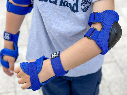 6pcs Complete Set 3-12 Years- Knee Pads Elbow Pads and Wrist Guards