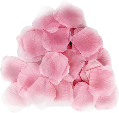 500 Pcs Exquisite Light Pink Rose Petals, Artificial Flower Petals for Weddings,Events Deco
