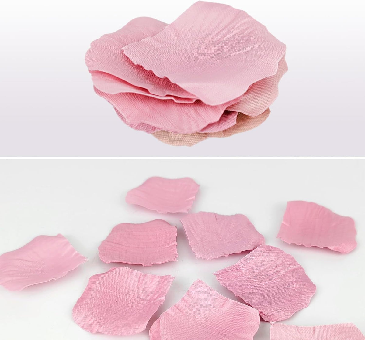 500 Pcs Exquisite Light Pink Rose Petals, Artificial Flower Petals for Weddings,Events Deco