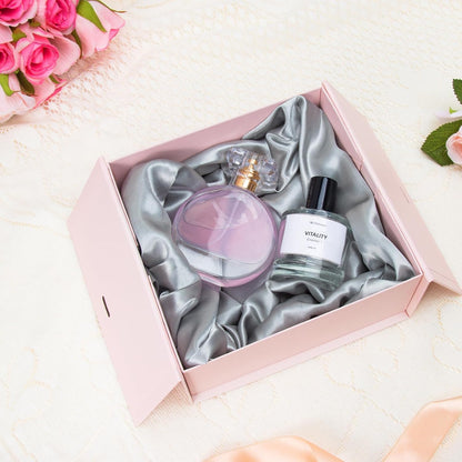 7x7x3 Inch Pink Gift Boxes with Lids, Small Pink Gift Box with Ribbon Card Fancy Gift Wrap Boxes for Anniversary, Bridal Showers, Weddings, Girlfriend, Bridesmaids Gifts, Mother's day