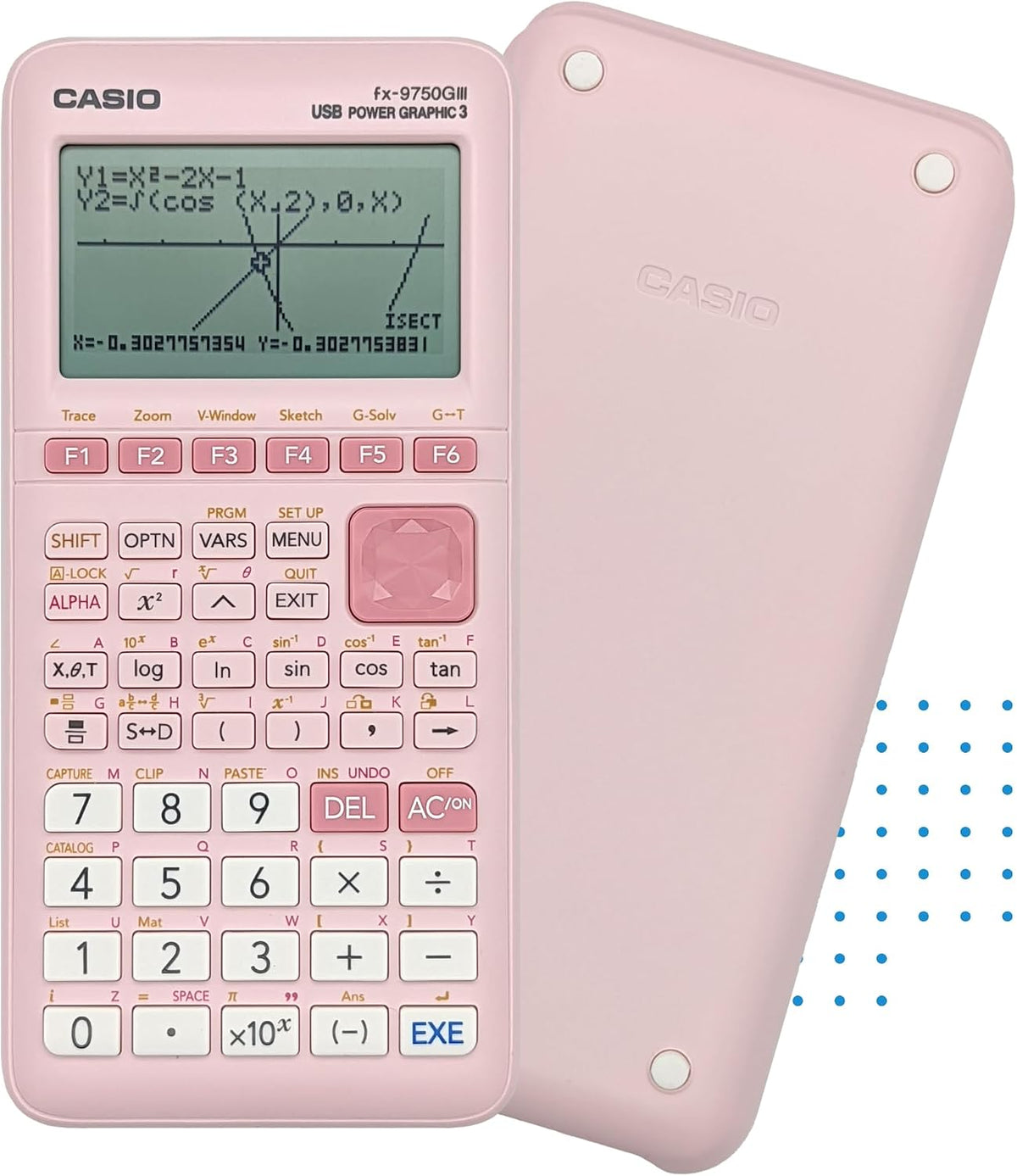 fx-9750GIII Graphing Calculator, Python Programming, Pink