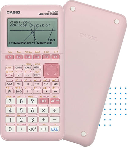 fx-9750GIII Graphing Calculator, Python Programming, Pink