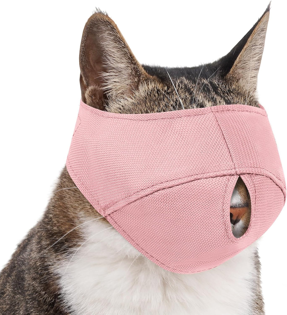 Cat Calming Muzzle for Grooming, Nail Trimming, Soft Head Cover