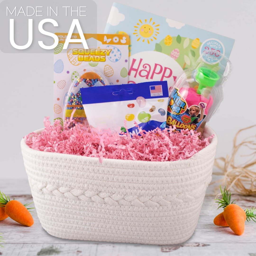 MagicWater Crinkle Cut Paper for Gift Baskets - 1 LB - Light Pink
