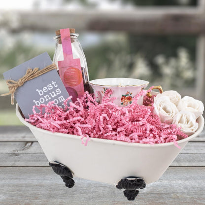 MagicWater Crinkle Cut Paper for Gift Baskets - 1 LB - Light Pink